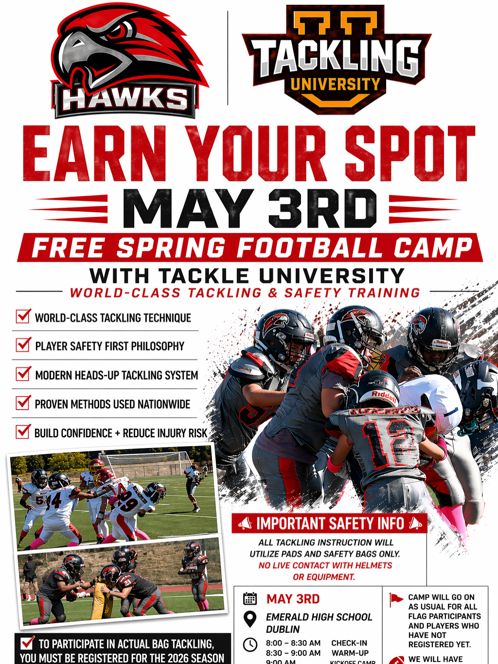 Free Spring Football Camp